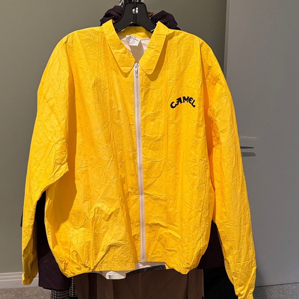 Camel Men's Yellow Windbreaker Jacket